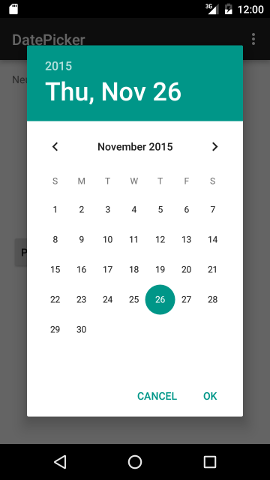 Date Picker Example by Neurobin#2